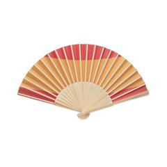 Vue Eventail à motif de drapeau - Funfan de couleur rouge| Krokrodeal