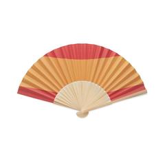 Vue Eventail à motif de drapeau - Funfan de couleur rouge| Krokrodeal