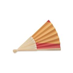 Vue Eventail à motif de drapeau - Funfan de couleur rouge| Krokrodeal