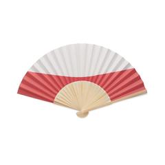 Vue Eventail à motif de drapeau - Funfan de couleur blanc| Krokrodeal