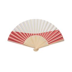 Vue Eventail à motif de drapeau - Funfan de couleur blanc| Krokrodeal
