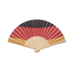 Vue Eventail à motif de drapeau - Funfan de couleur jaune| Krokrodeal