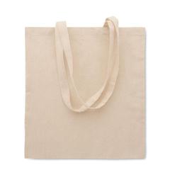Vue Sac shopping en poly coton - Shoppi de couleur marron| Krokrodeal