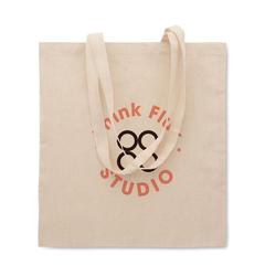 Vue Sac shopping en poly coton - Shoppi de couleur marron| Krokrodeal