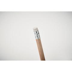 Vue Crayon à papier avec gomme - Stomp sharp de couleur marron| Krokrodeal