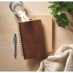 Vue Carnet A5 GROWBOOK™ - Savage de couleur marron| Krokrodeal
