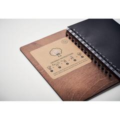 Vue Carnet A5 GROWBOOK™ - Savage de couleur marron| Krokrodeal