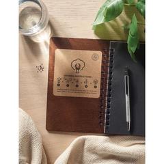 Vue Carnet A5 GROWBOOK™ - Savage de couleur marron| Krokrodeal