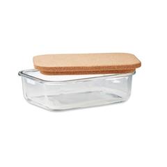 Vue Lunchbox en verre & liège - Canoa de couleur blanc| Krokrodeal