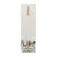 Vue Crayon à papier et graines - Penseed de couleur blanc| Krokrodeal