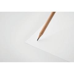 Vue Crayon à papier et graines - Penseed de couleur blanc| Krokrodeal