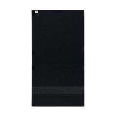 Vue Serviette de bain 50x30cm - Serry de couleur noir| Krokrodeal