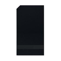Vue Serviette de bain 50x30cm - Serry de couleur noir| Krokrodeal
