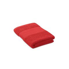 Vue Serviette de bain 50x30cm - Serry de couleur rouge| Krokrodeal