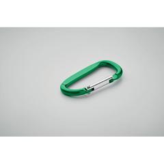 Vue Mousqueton en aluminium. - Gancho de couleur vert| Krokrodeal
