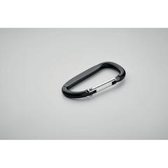 Vue Mousqueton en aluminium. - Gancho de couleur noir| Krokrodeal