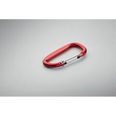 Vue Mousqueton en aluminium. - Gancho de couleur rouge| Krokrodeal