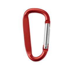 Vue Mousqueton en aluminium. - Gancho de couleur rouge| Krokrodeal