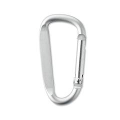 Vue Mousqueton en aluminium. - Gancho de couleur gris| Krokrodeal