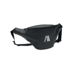 Vue Sac banane en PU souple - Bai de couleur noir| Krokrodeal