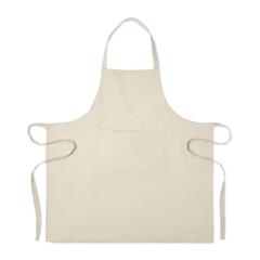 Vue Tablier en coton recyclé - Cuina de couleur marron| Krokrodeal