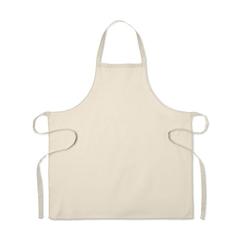 Vue Tablier en coton recyclé - Cuina de couleur marron| Krokrodeal
