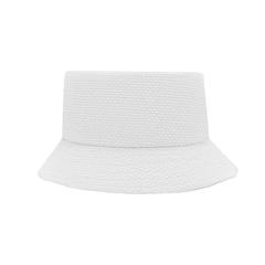 Vue Bob chapeau en paille de papier - Bilgola+ de couleur blanc| Krokrodeal