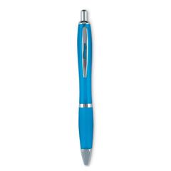 Vue Stylo bille à l'encre bleue. - Riocolour de couleur bleu| Krokrodeal