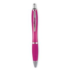 Vue Stylo bille à l'encre bleue. - Riocolour de couleur rose| Krokrodeal