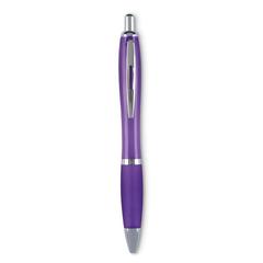 Vue Stylo bille à l'encre bleue. - Riocolour de couleur violet| Krokrodeal