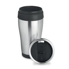 Vue Tasse en inox 455 ml - Tram de couleur noir| Krokrodeal
