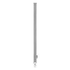 Vue Lanyard en RPET - Lany rpet de couleur gris| Krokrodeal