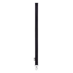 Vue Lanyard en RPET - Lany rpet de couleur noir| Krokrodeal