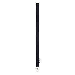 Vue Lanyard en RPET - Lany rpet de couleur noir| Krokrodeal