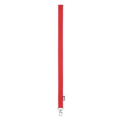 Vue Lanyard en RPET - Lany rpet de couleur rouge| Krokrodeal