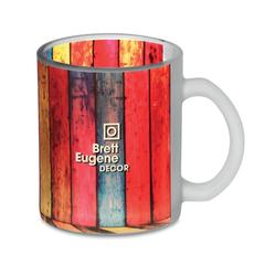 Vue Mug verre pour sublim. 300ml - Sublimatt de couleur blanc| Krokrodeal