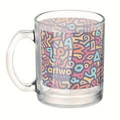 Vue Mug verre pour sublim. 300ml - Sublimgloss de couleur blanc| Krokrodeal
