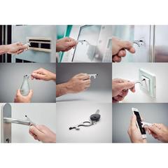 Vue Ouvre-porte sans contact - Notouch de couleur gris| Krokrodeal