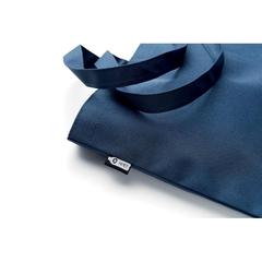 Vue Grand sac shopping en RPET - Fama de couleur bleu| Krokrodeal