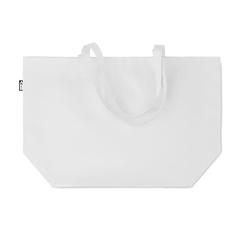Vue Grand sac shopping en RPET - Fama de couleur blanc| Krokrodeal