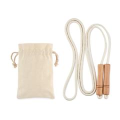 Vue Corde à sauter en coton - Jump de couleur marron| Krokrodeal