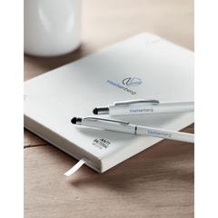 Vue Carnet A5 antibactérien - Arco clean de couleur blanc| Krokrodeal