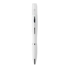 Vue Stylo bille antibactérien - Rio spray de couleur blanc| Krokrodeal