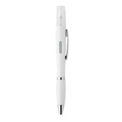 Vue Stylo bille antibactérien - Rio spray de couleur blanc| Krokrodeal
