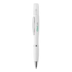 Vue Stylo bille antibactérien - Rio spray de couleur blanc| Krokrodeal