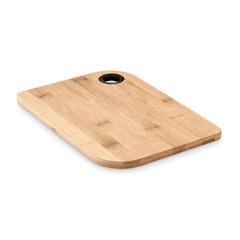 Vue Planche à découper en bambou - Bayba clean de couleur noir| Krokrodeal