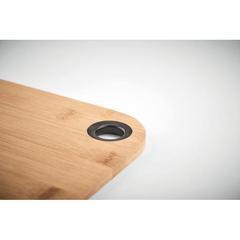 Vue Planche à découper en bambou - Bayba clean de couleur noir| Krokrodeal