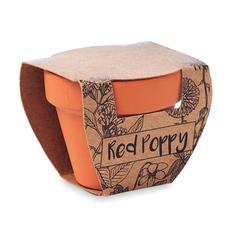 Vue Pot graines de coquelicot - Red poppy de couleur marron| Krokrodeal