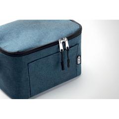 Vue Sac isotherme 2 tons en RPET - Cuba de couleur bleu| Krokrodeal