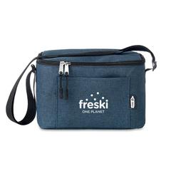 Vue Sac isotherme 2 tons en RPET - Cuba de couleur bleu| Krokrodeal